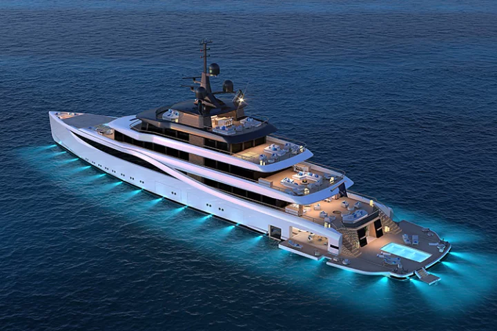 With two folding decks on each size, the Slipstream offers a huge indoor/outdoor beach club for enjoying the water