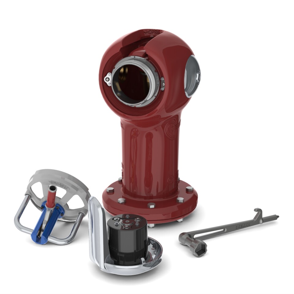 To open the system, a specially designed opening tool and wrench are required and the system will actually clamp up tighter should someone attempt to access it illegally