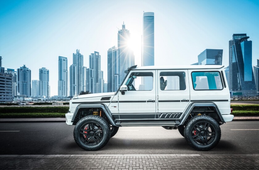 Brabus 700 4X4² "ONE OF TEN" Final edition: a bit slower in an on-road sprint than the AMG donor car, but better on the rocks