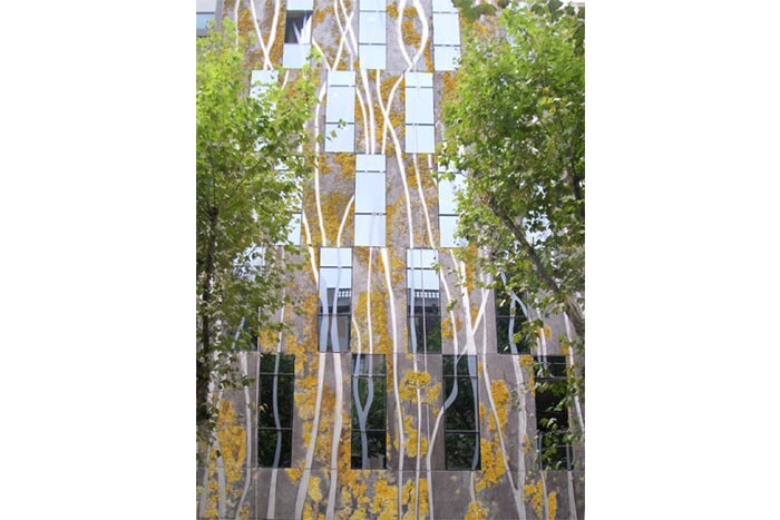 Biological concrete panels
