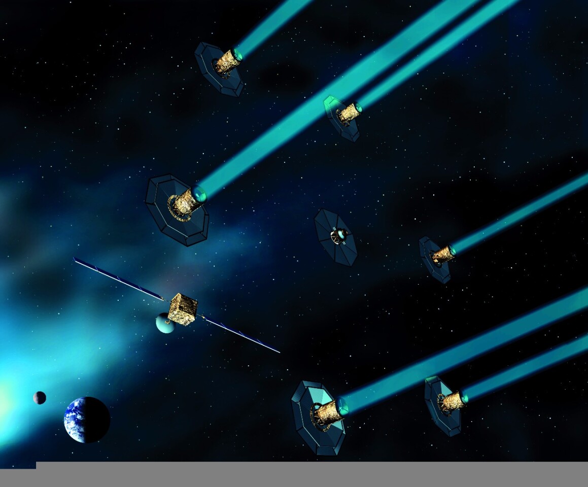 The tug's technology could help satellites to fly in formation, such as with the Darwin telescope array