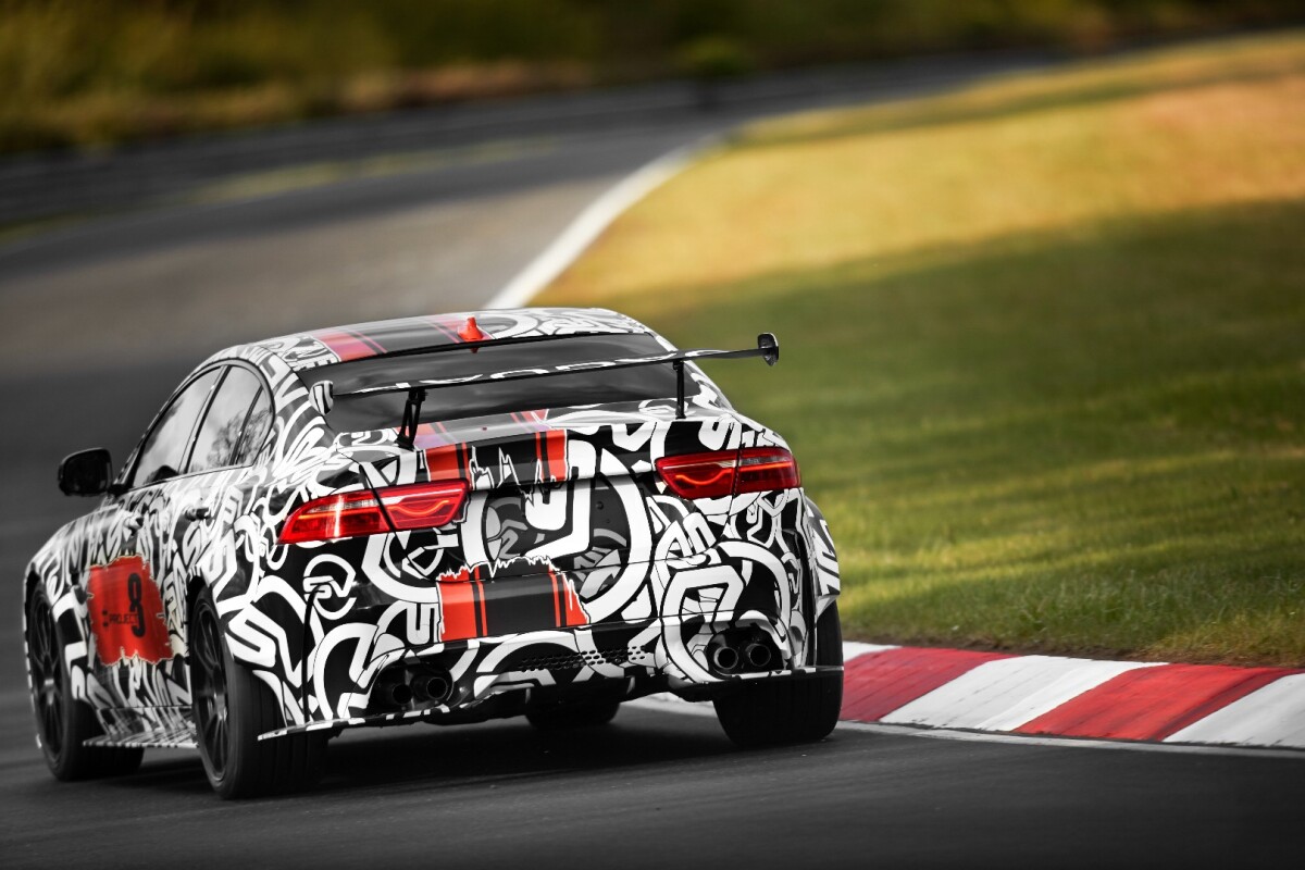 The Jaguar XE SV Project 8 takes on the Nurburgring
