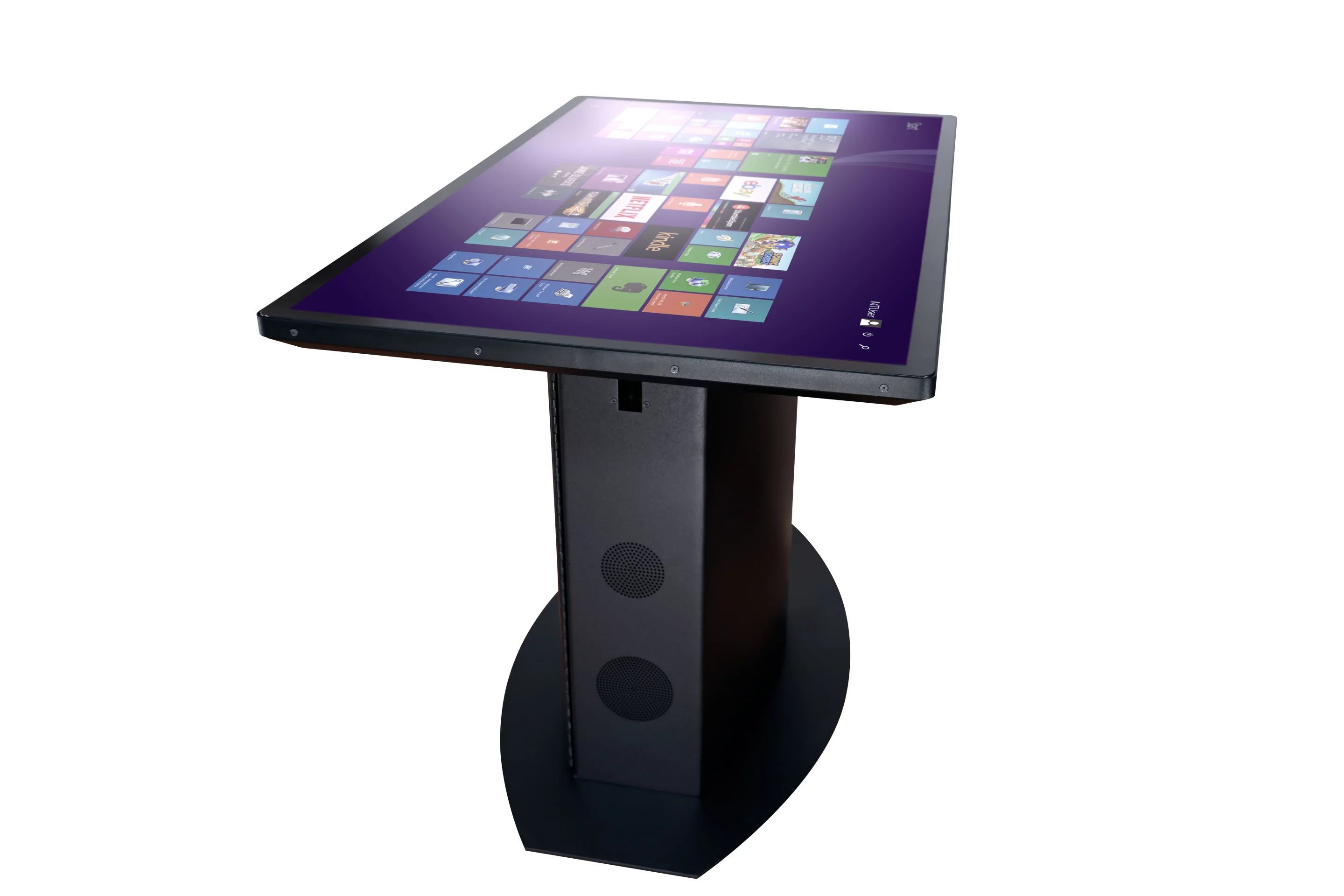Ideum says that the table's new 55-inch projected capacitive touch screen is capable of supporting up to 100 simultaneous touch points and promises a response time of 5 ms