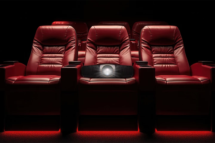 The W5850 4K laser projector is designed for dedicated home theater setups