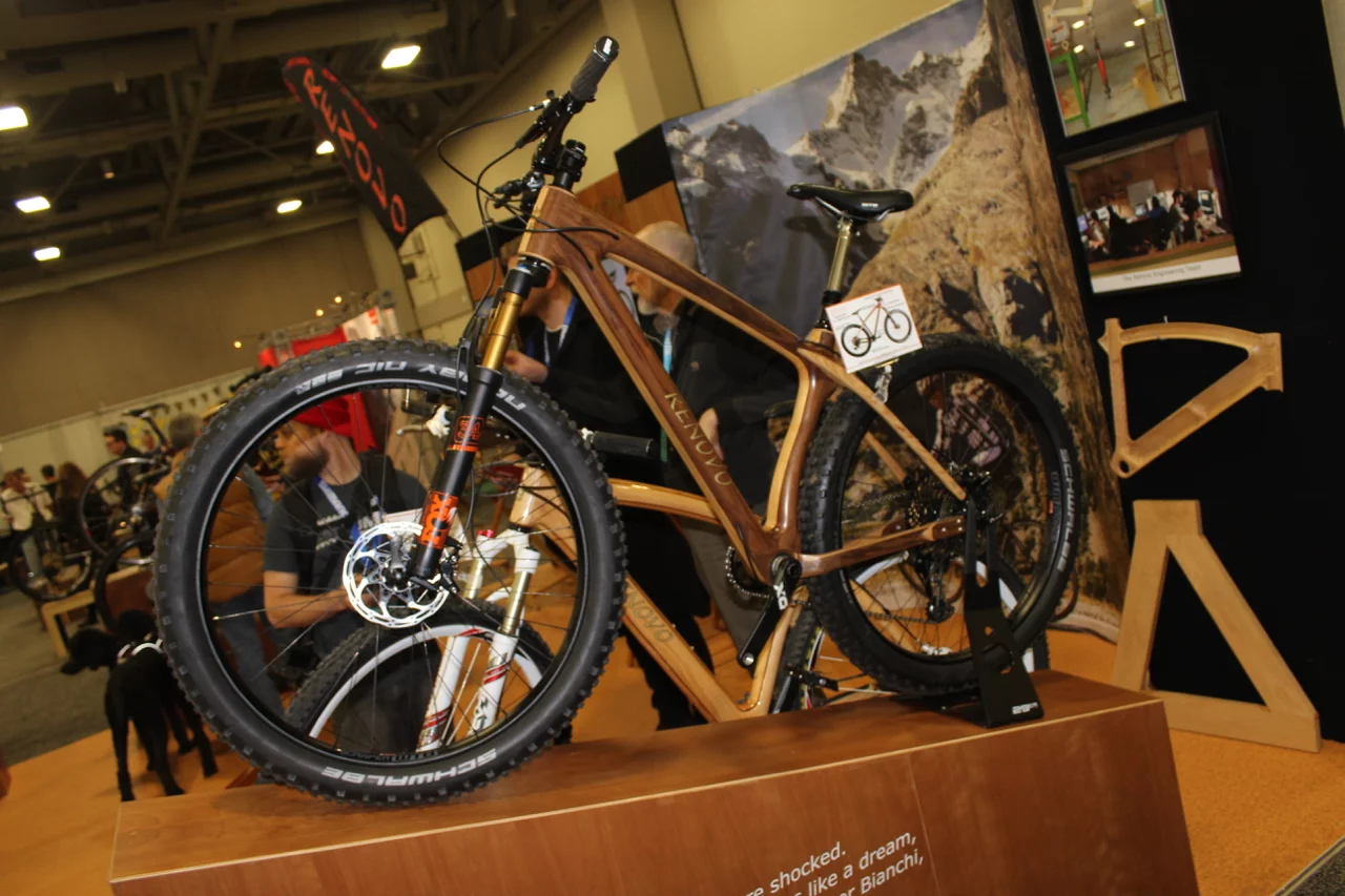 A wooden mountain bike from Renovo