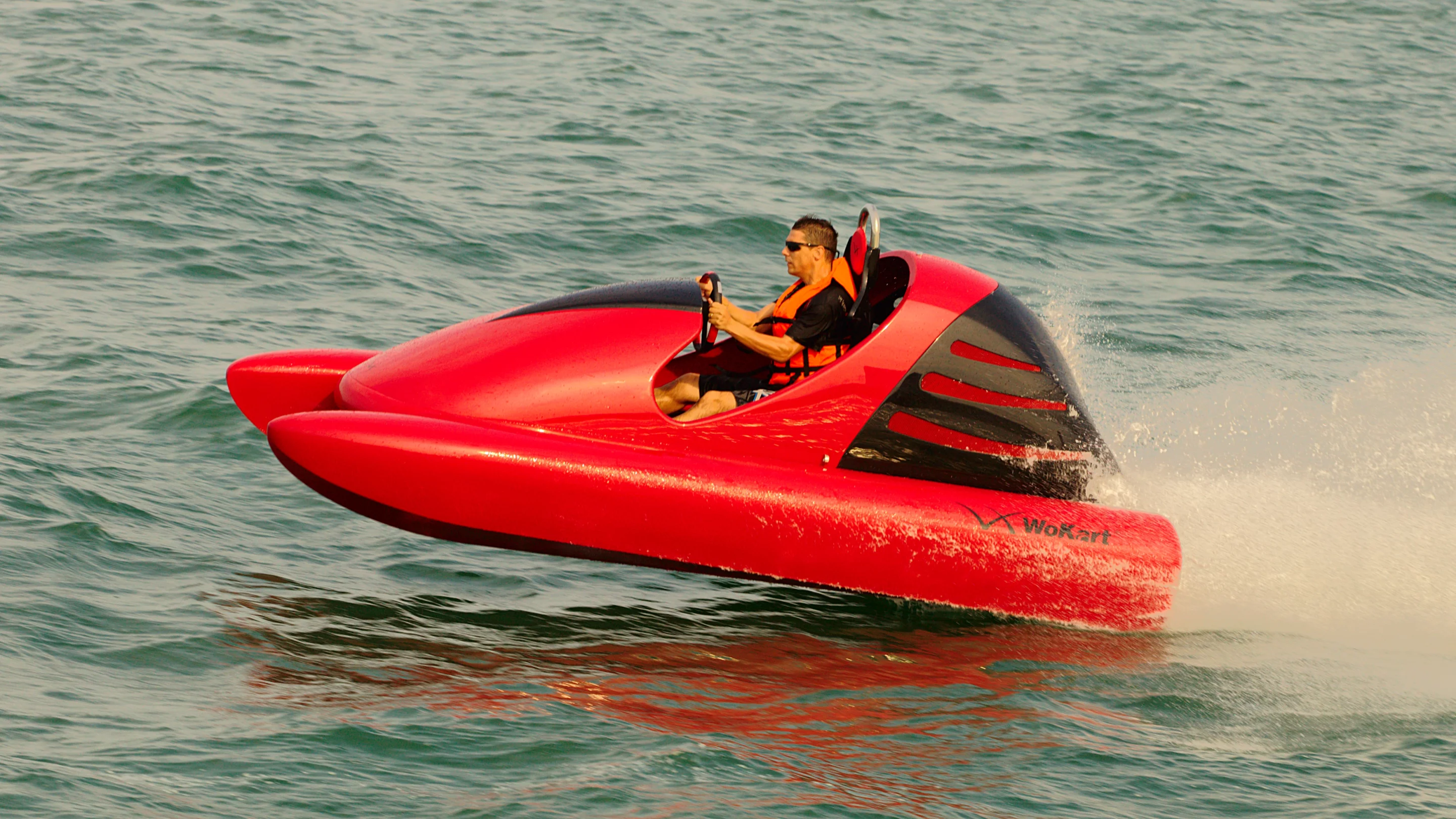 The EUR20,000 Wokart was conceived as a go-kart for the water, (Photo: Wokart)