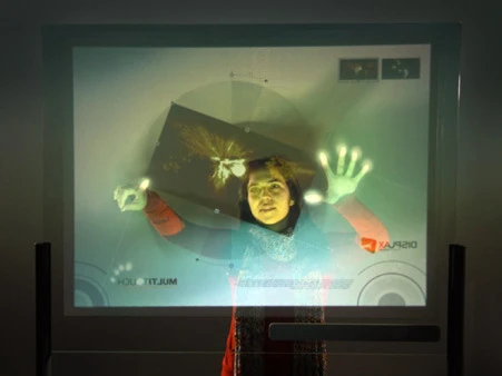 The Displax multi-touch skin detects both touch and breath