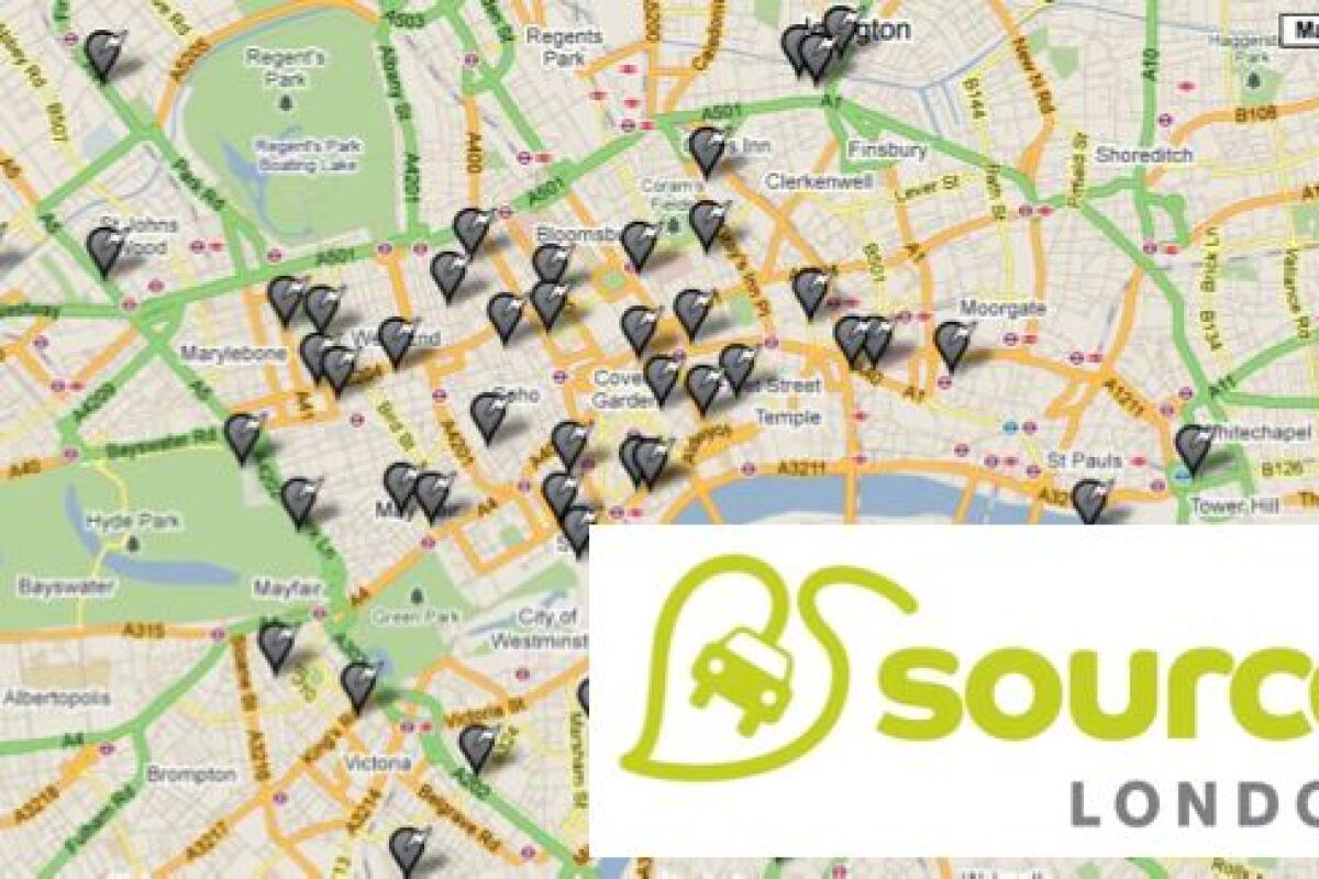 Source London gives access to 1,300 EV charging stations for £100 per year