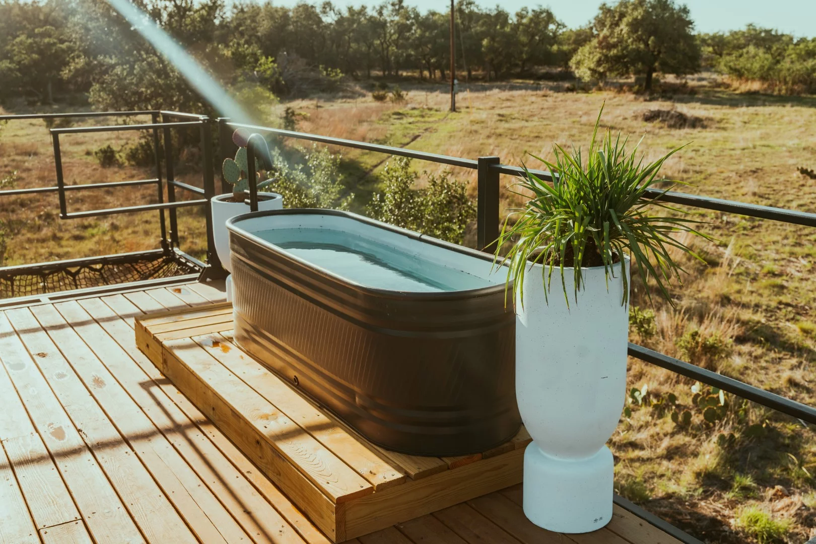 The Porter's rooftop deck includes a small hot tub