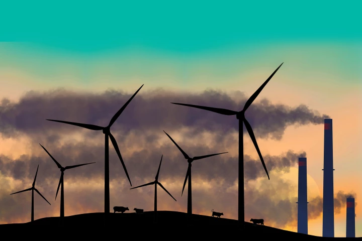 Renewable wind energy blows away coal-fired power in March and April of 2024