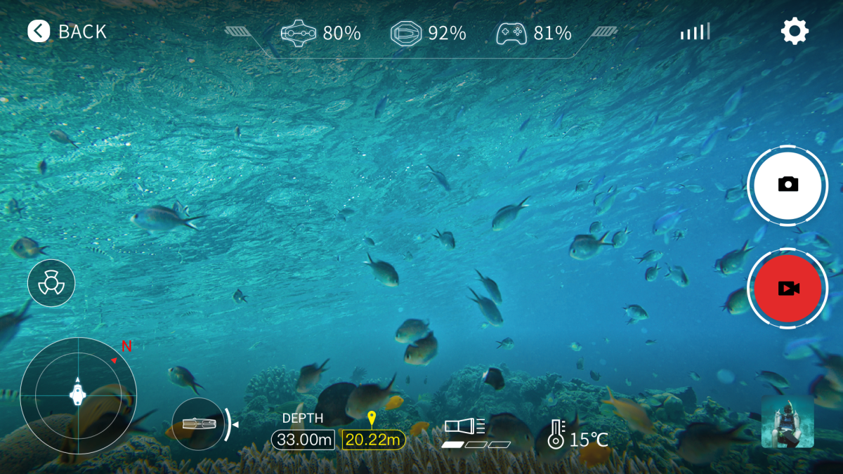 The MITO app allows users to control the drone, and see what its camera is seeing