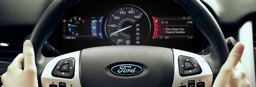 The MyFord Touch console LCD screens