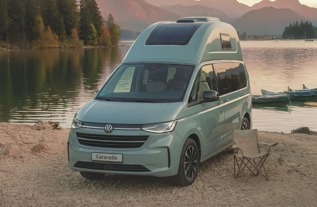 AI-generated rendering of the Volkswagen Transporter with Schmiede hard top