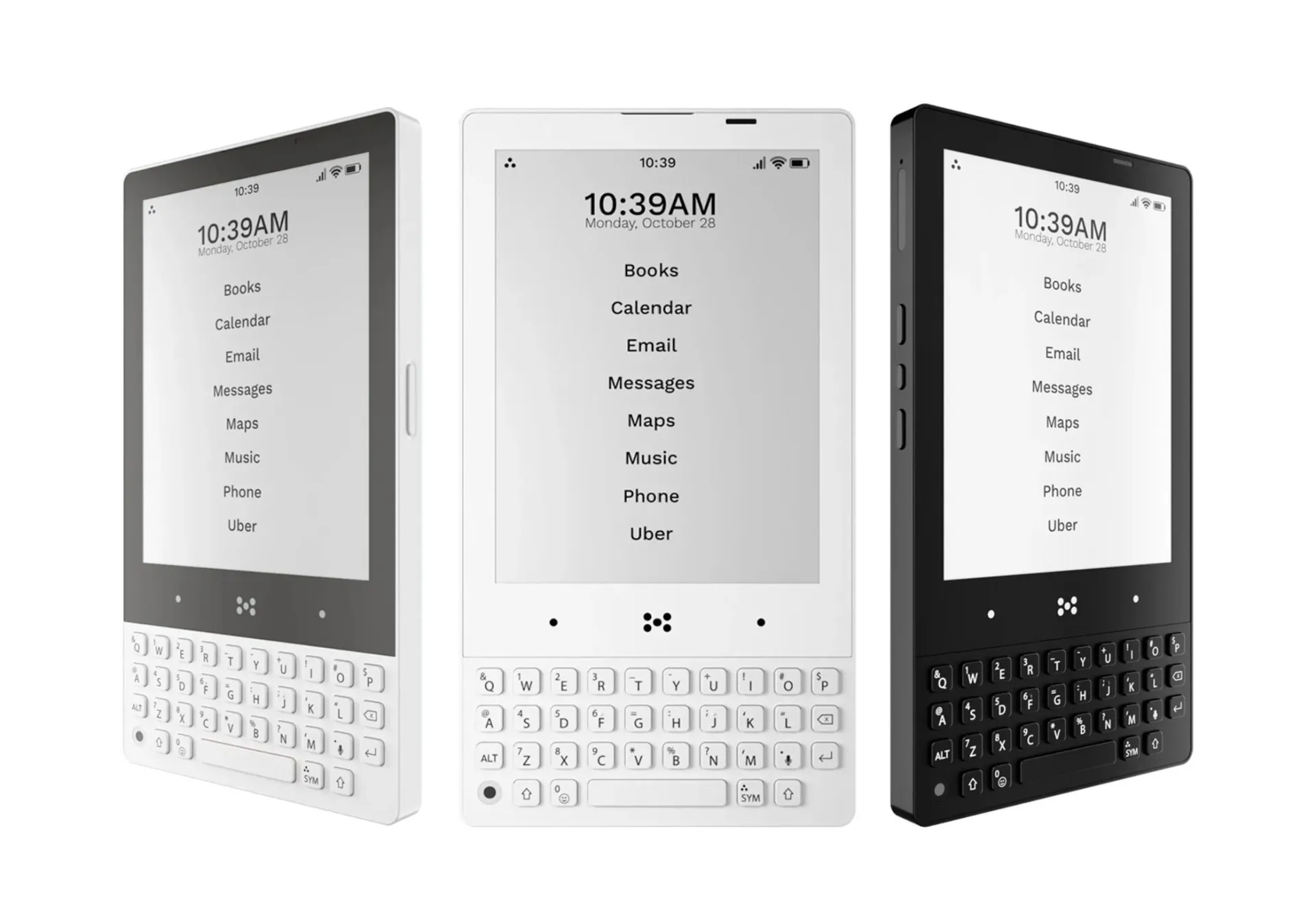 Simplification Phone Keyboard-packing E Ink phone aims to simplify mobile life