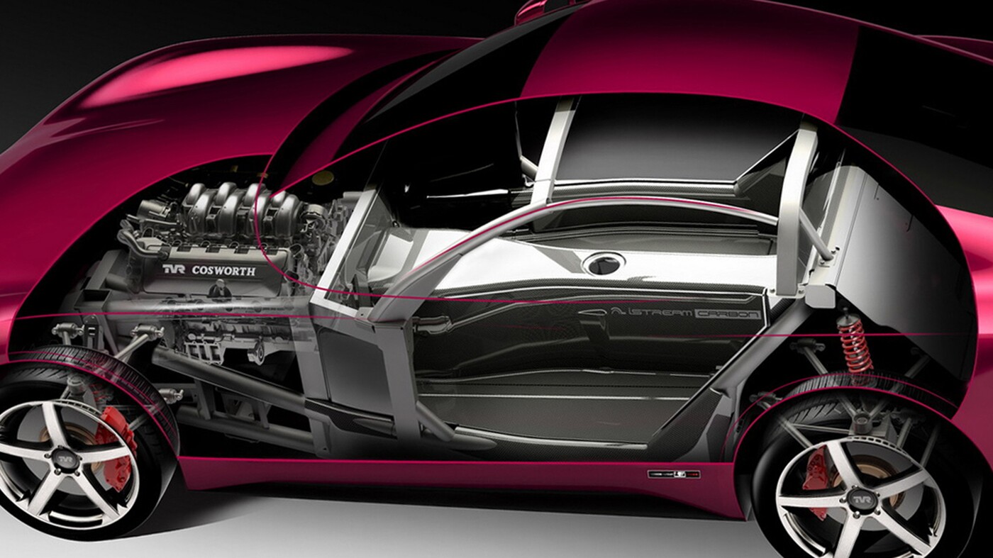 The new TVR will weigh 1200 kg dry, top 200mph and sell for less than £90,000.