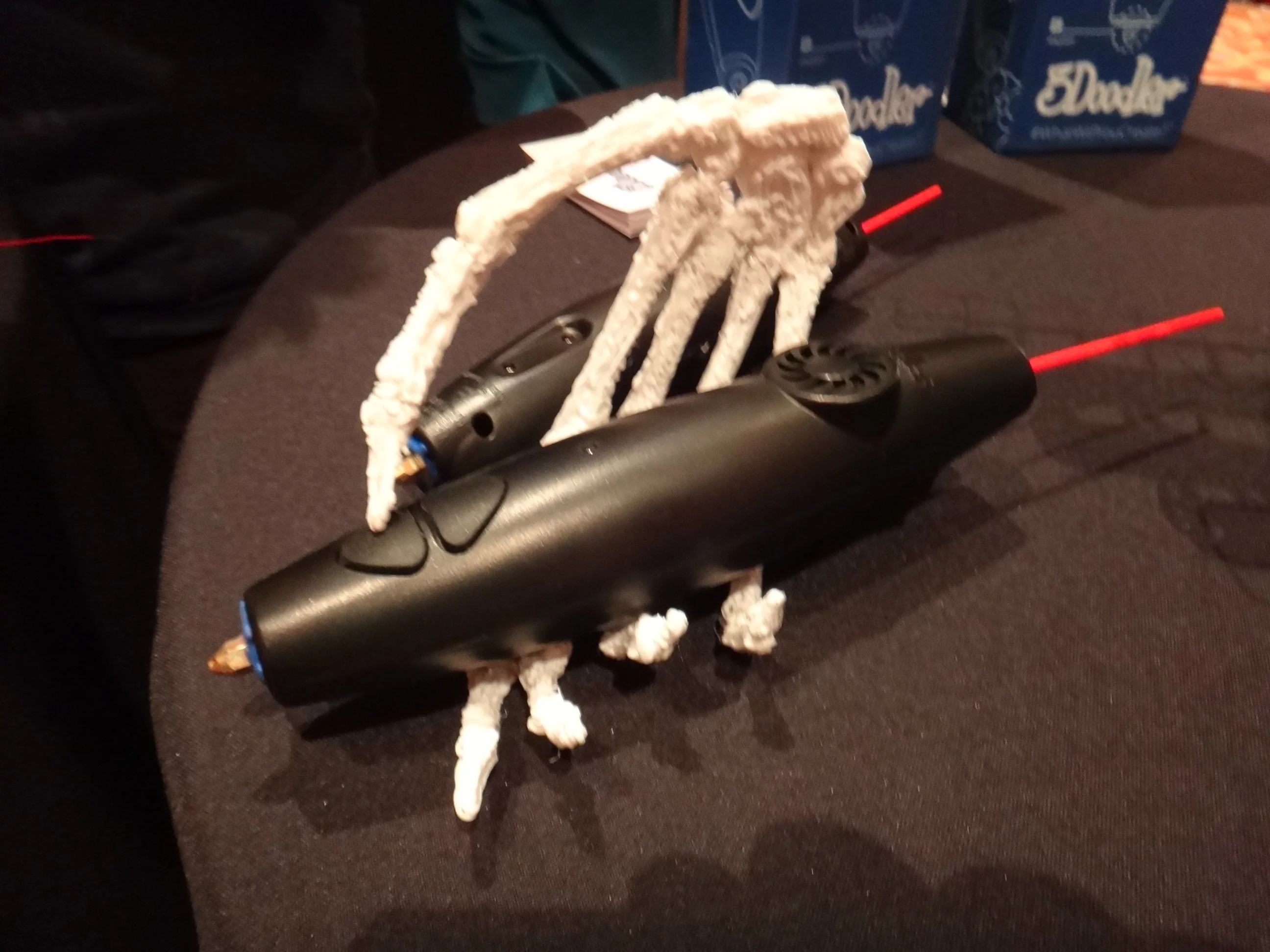 It's clear that building something more elaborate than a squiggle requires practice and patience, since the only people who seemed capable of putting anything decent together with the 3Doodler were the very people who had built it in the first place