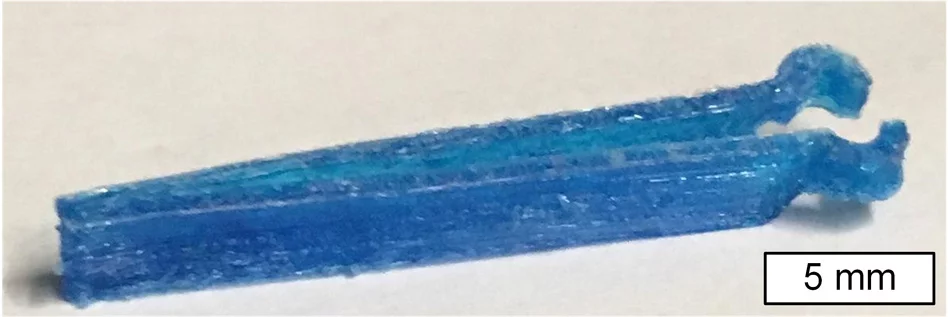 Adding a small amount of antimicrobial dye to cellulose acetate ink allowed researchers to 3-D-print a pair of antimicrobial surgical tweezers