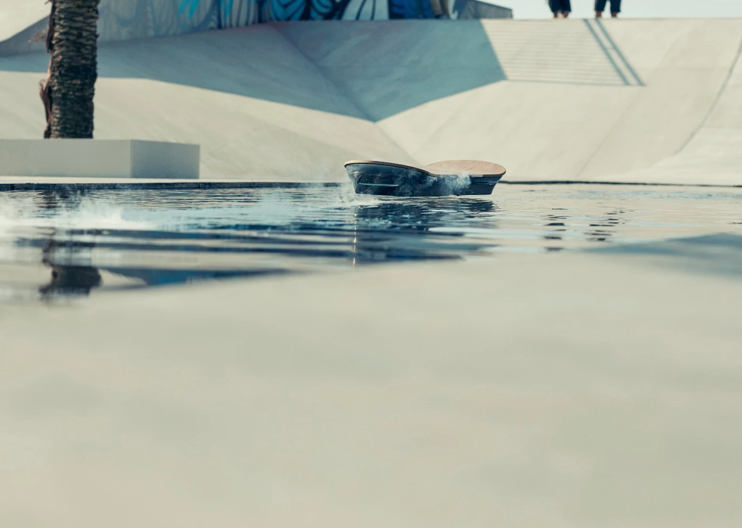 In sliding down handrails, riding across water and jumping a moving Lexus, McGouran offers an achingly cool debut for the futuristic vehicle