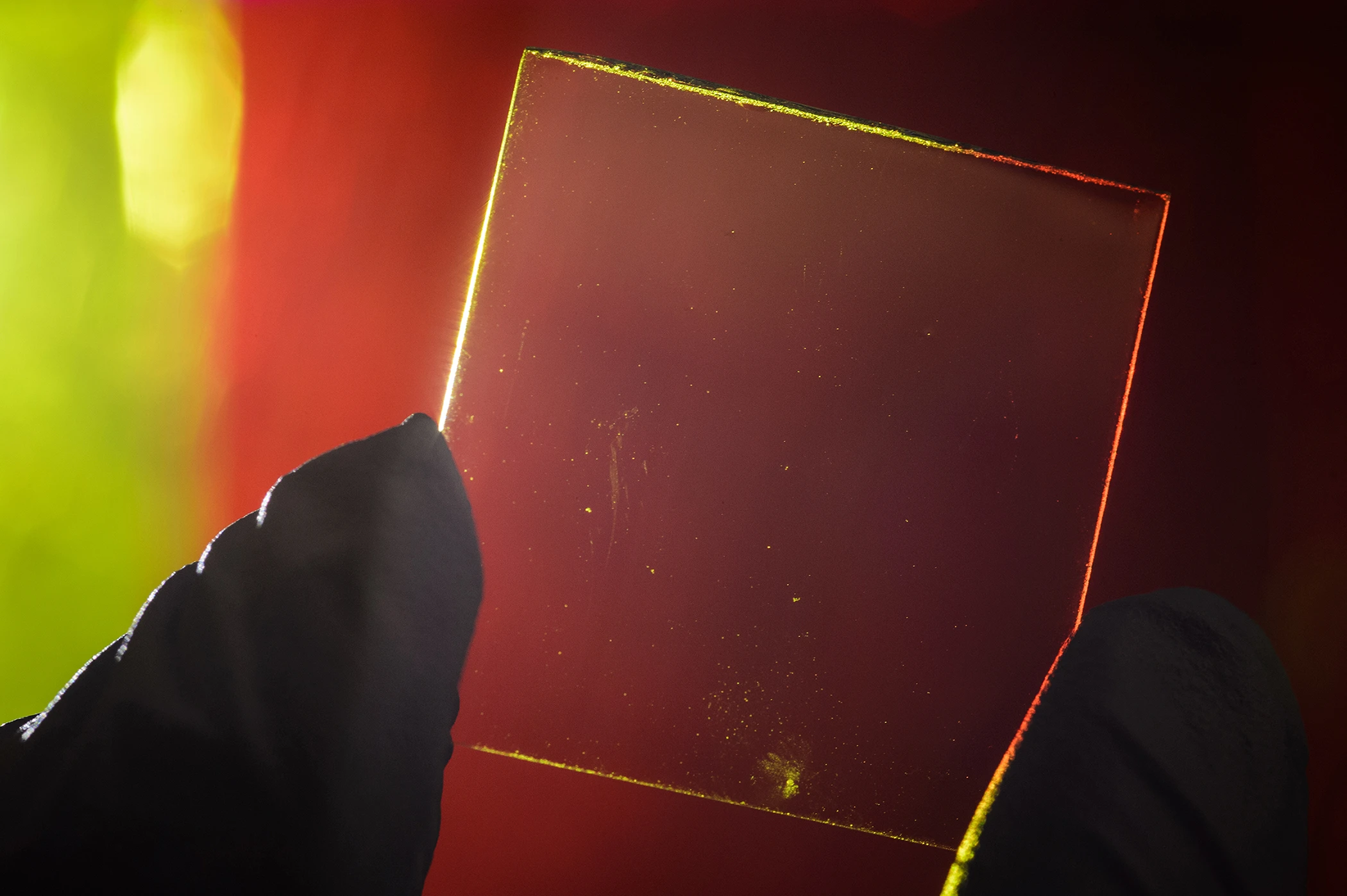 The transparent solar collectors developed by the MSU team use microscopic organic molecules