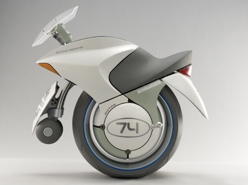 The BRP Embrio Concept - a gyroscopically balanced, one-wheeled recreational and commuting vehicle