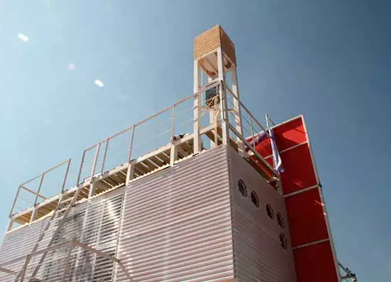 A tower is also situated at the top to provide plumbing services