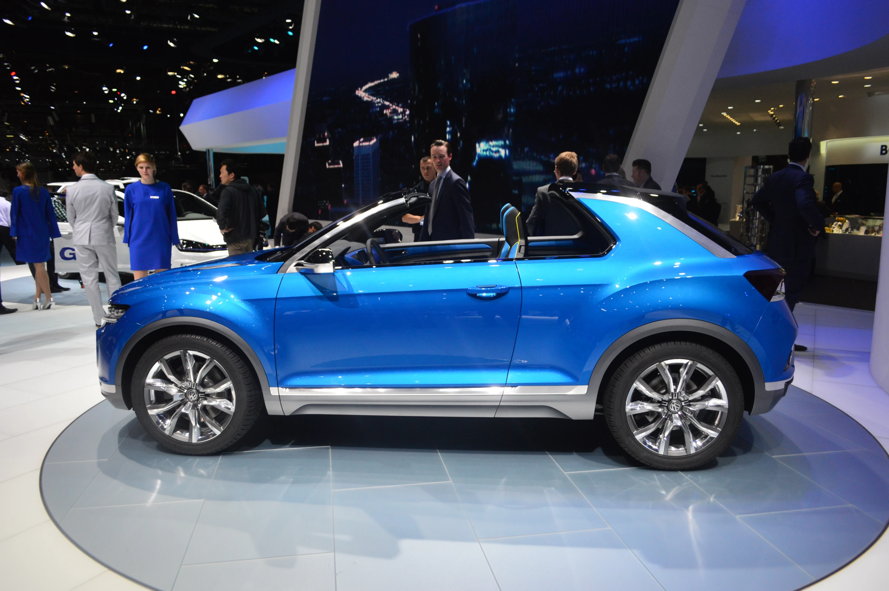 Volkswagen's T-ROC concept SUV, at the Geneva Motor Show