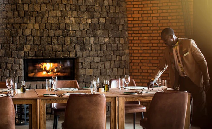 Bisate Lodge in the Volcanoes National Park, Rwanda, by South Africa's Nicholas Plewman Architects