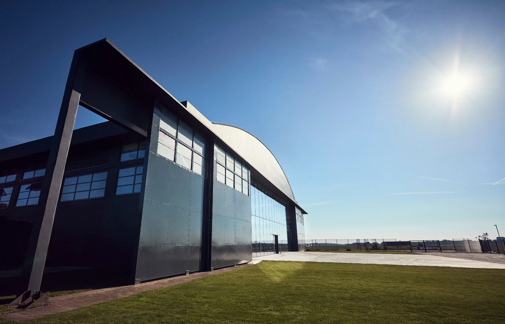 Dyson has restored old WWII hangars as part of its new EV development facility