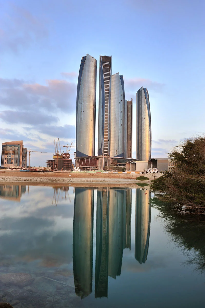 Etihad Towers in Abu Dhabi