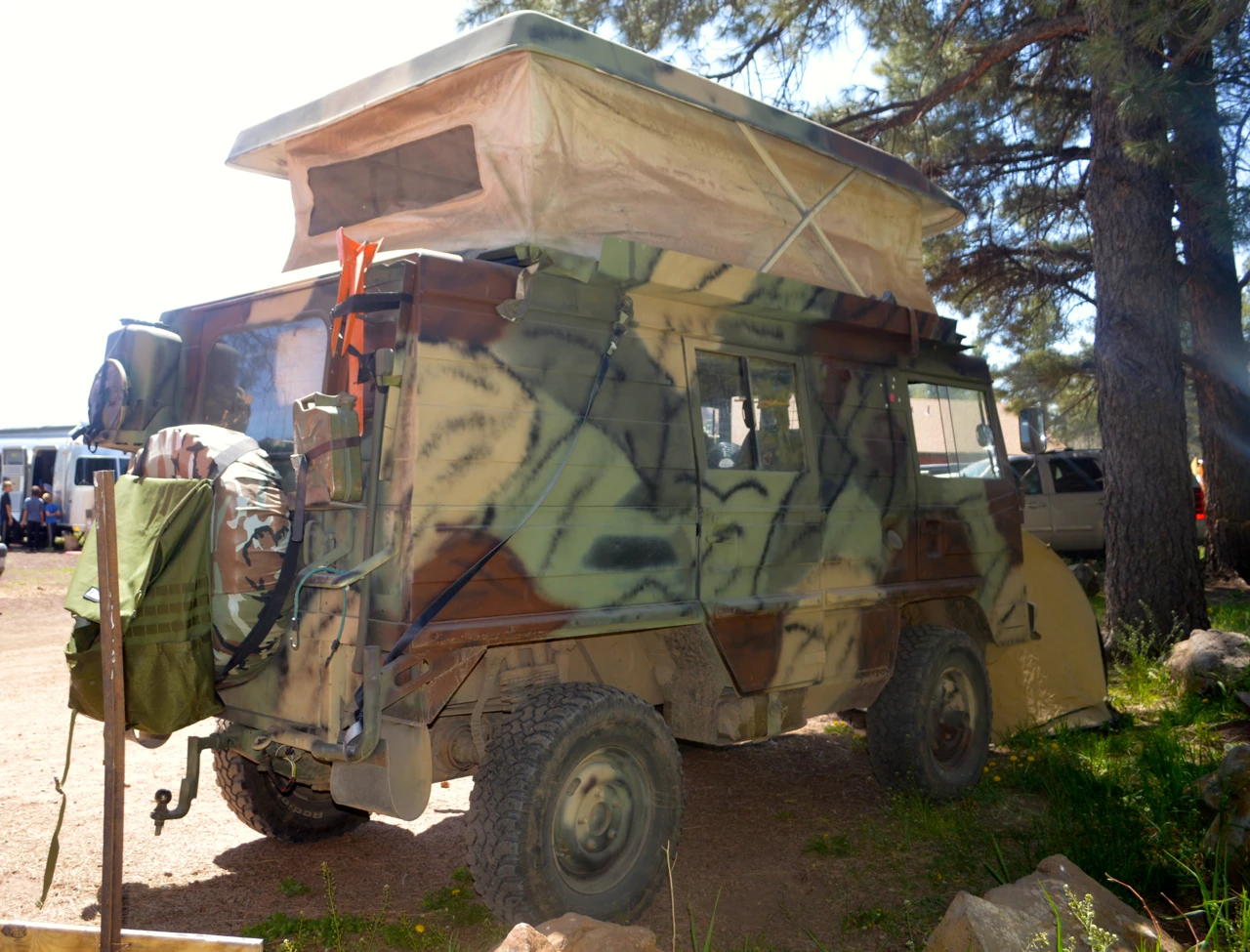 A 1976 Pinsgauer camper conversion