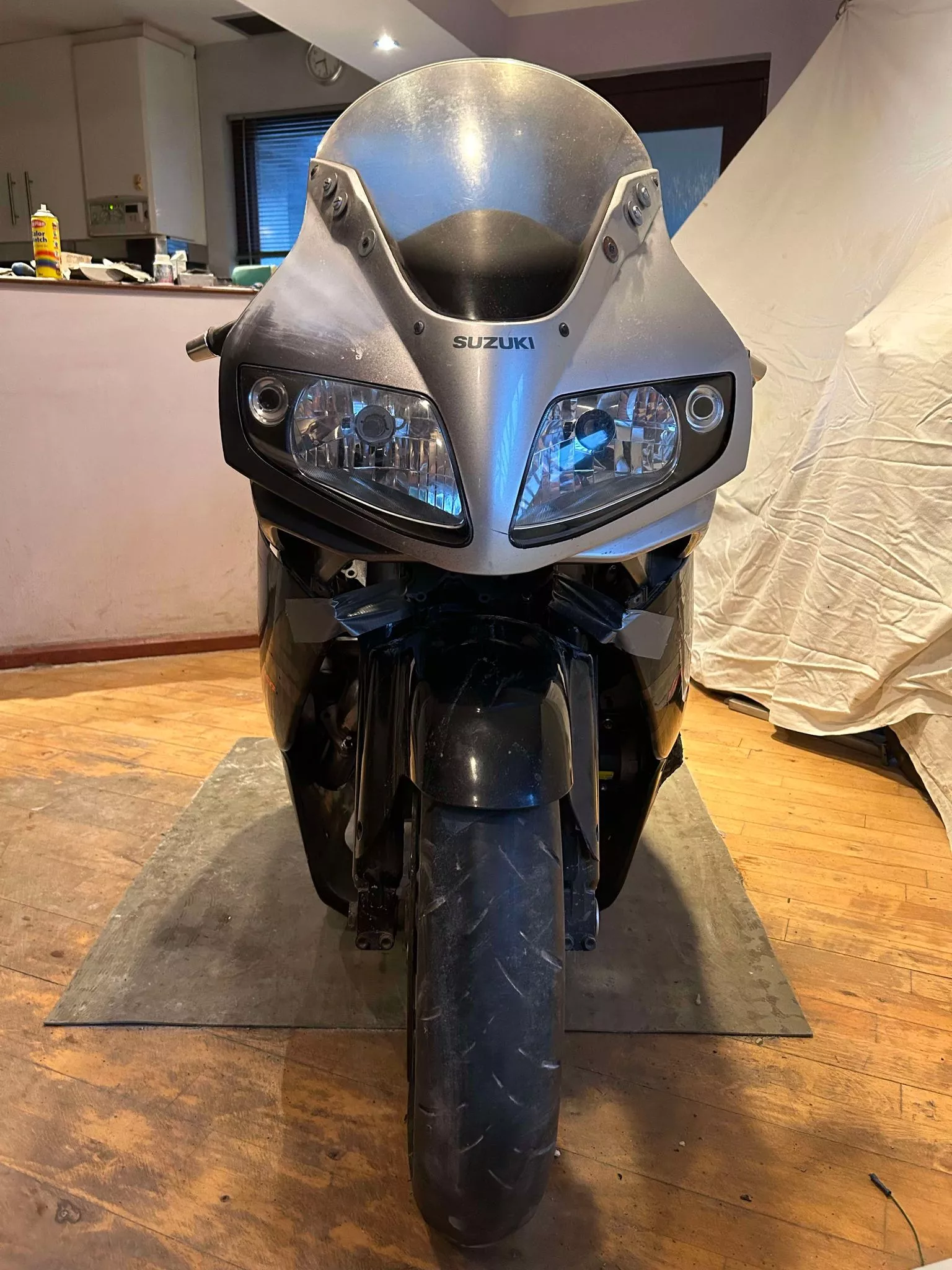 The signature Busa-inspired front fascia