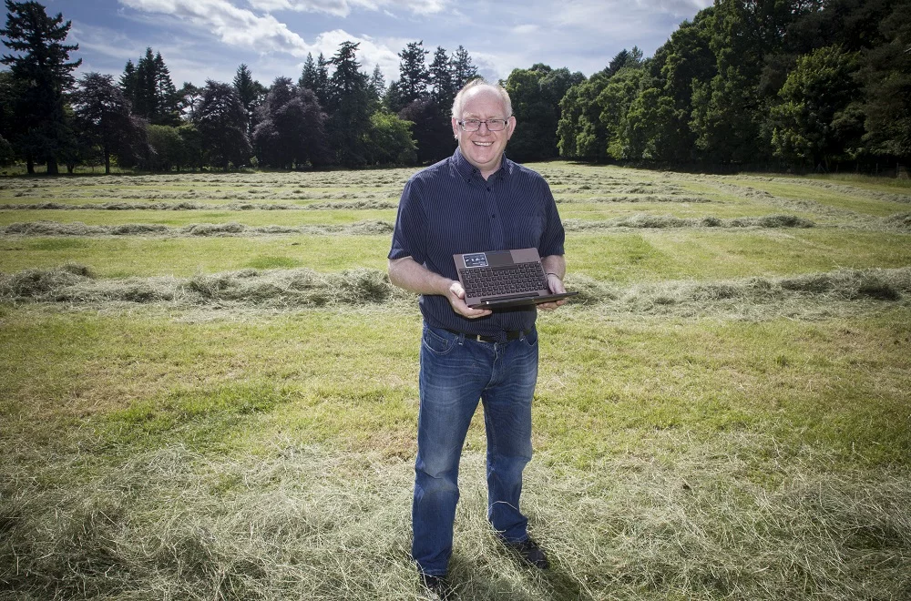 Professor Vince Gaffney standing in Warren Field, the site of the world's oldest known calendar