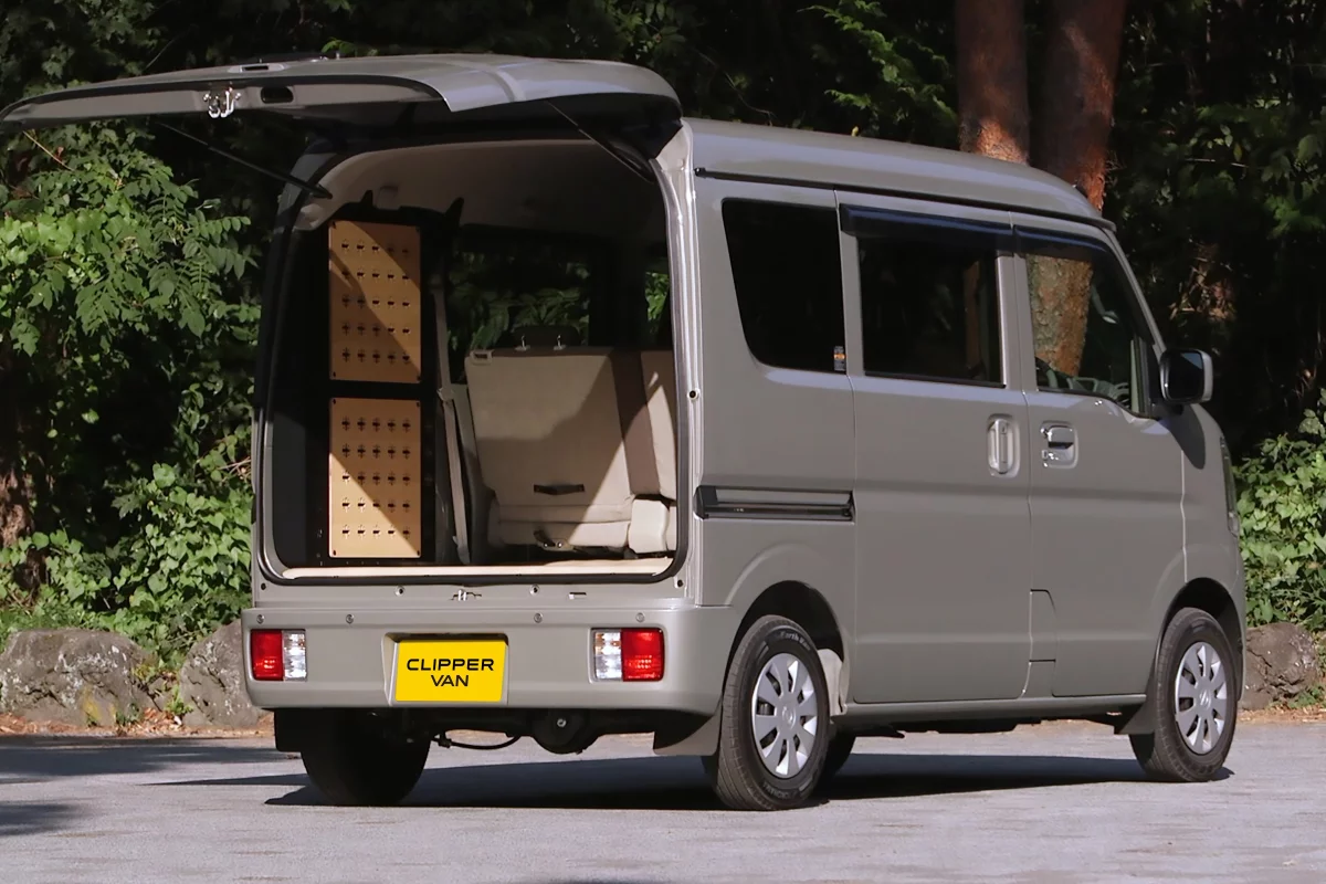 Nissan's unassuming little Clipper commercial van doubles as a tiny camper and micro-adventurer
