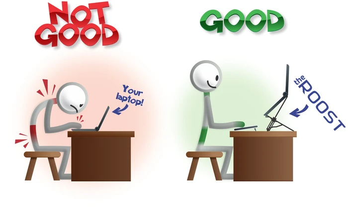 Using The Roost helps create better posture