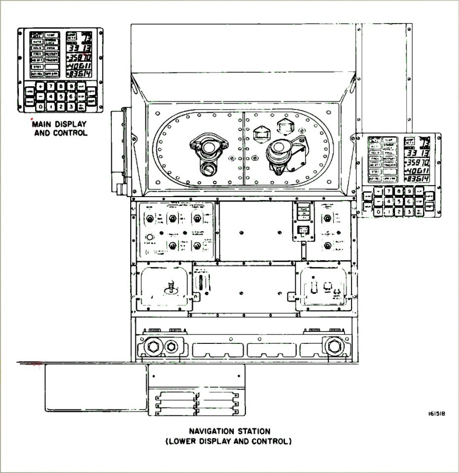 The telescope/sextant station