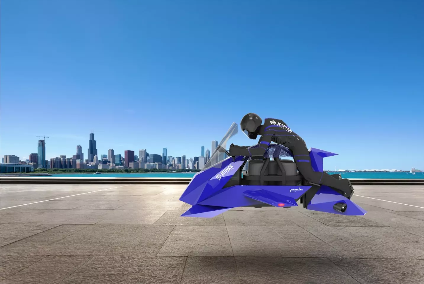 The Speeder is balanced electronically; all controls are fly-by-wire
