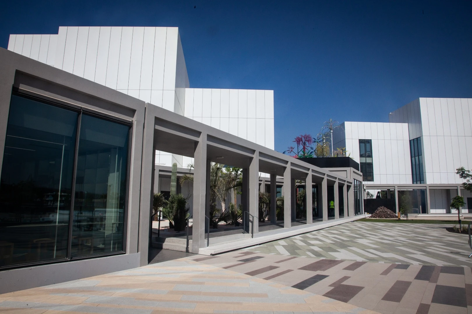 Outdoor plaza at Jameel Arts Centre