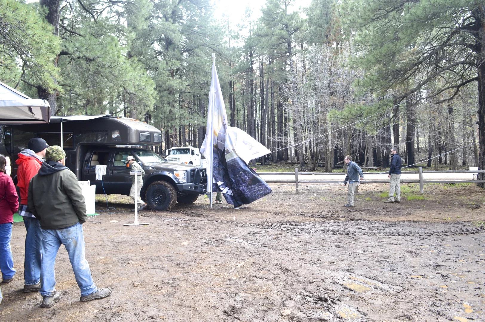 No truck, just a dramatic banner reveal