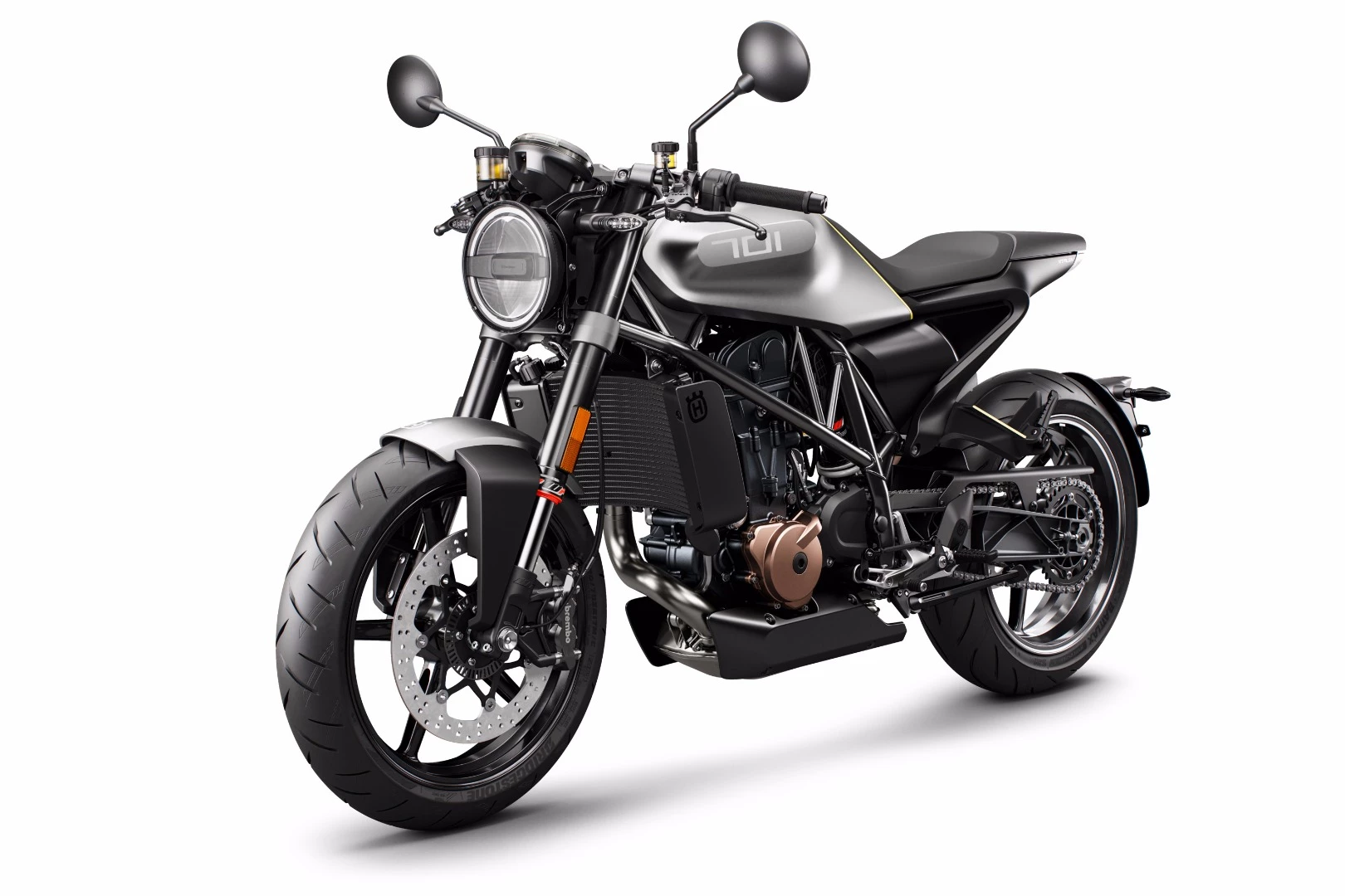 The Vitpilen 701 is Husqvarna's modern take on retro styling