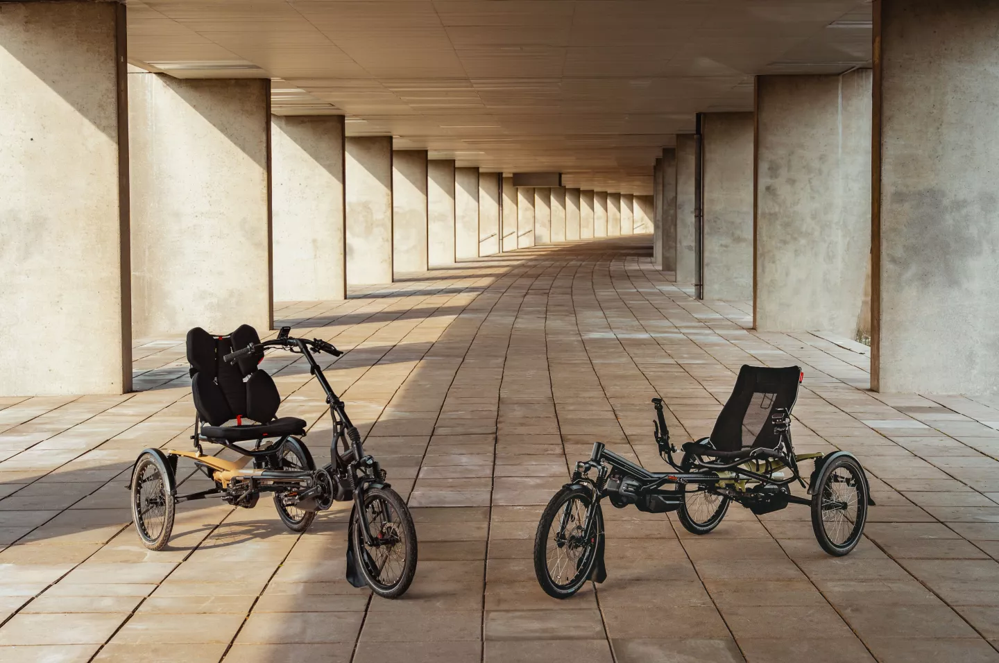 The Kettwiesel One can be had with under-seat steering or an above-seat handlebar