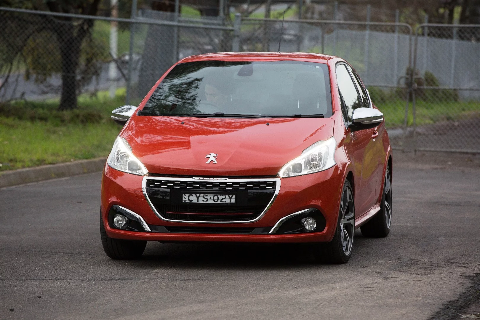 The 208 GTi has a 1.6-liter engine under the hood