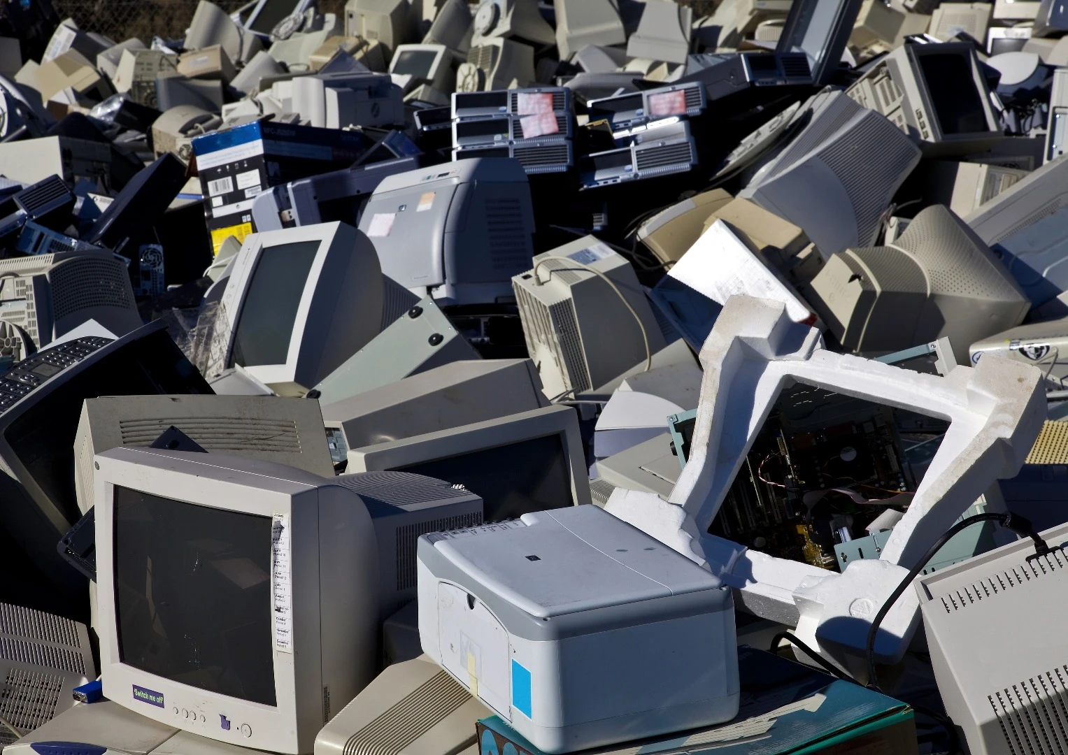A new solution to the e-waste problem could be freezing and grinding up the electronics into a powder, so the metals and components can be reclaimed