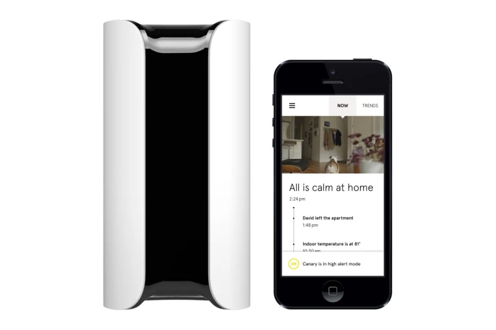 The Canary security system is controlled by a smartphone app