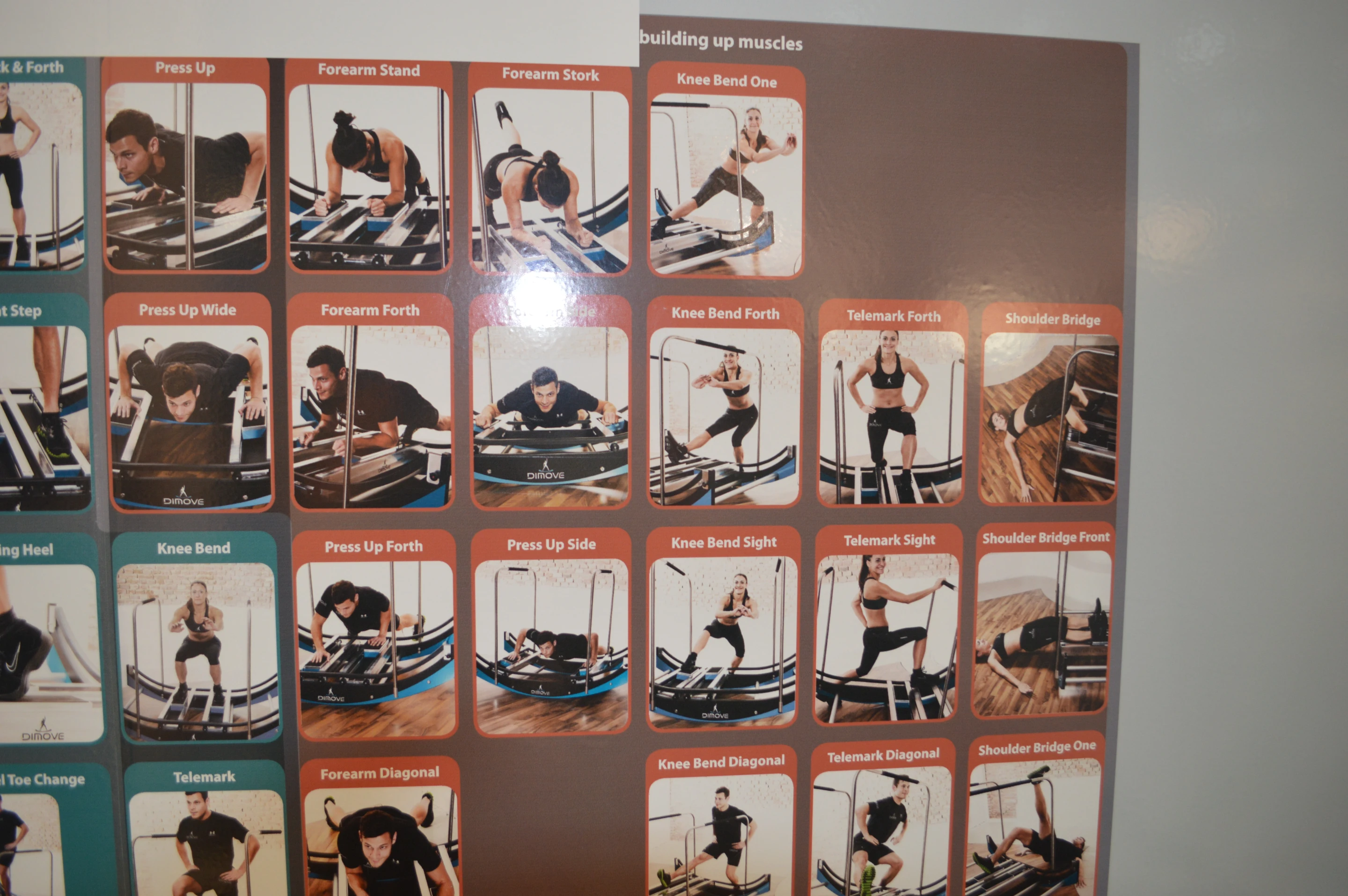 DIMOVE's display of WAVEpro exercises