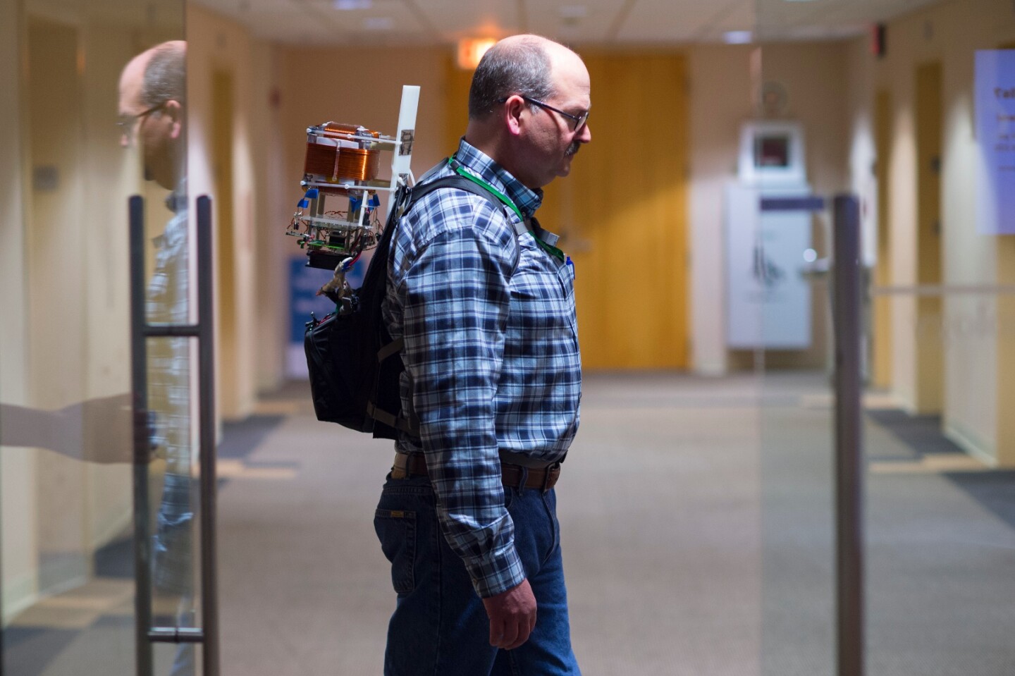 At present, the POINTER prototype looks a bit like a ghostbuster's proton pack but researchers are hoping to shrink it further so that it can be easily attached to a PPE