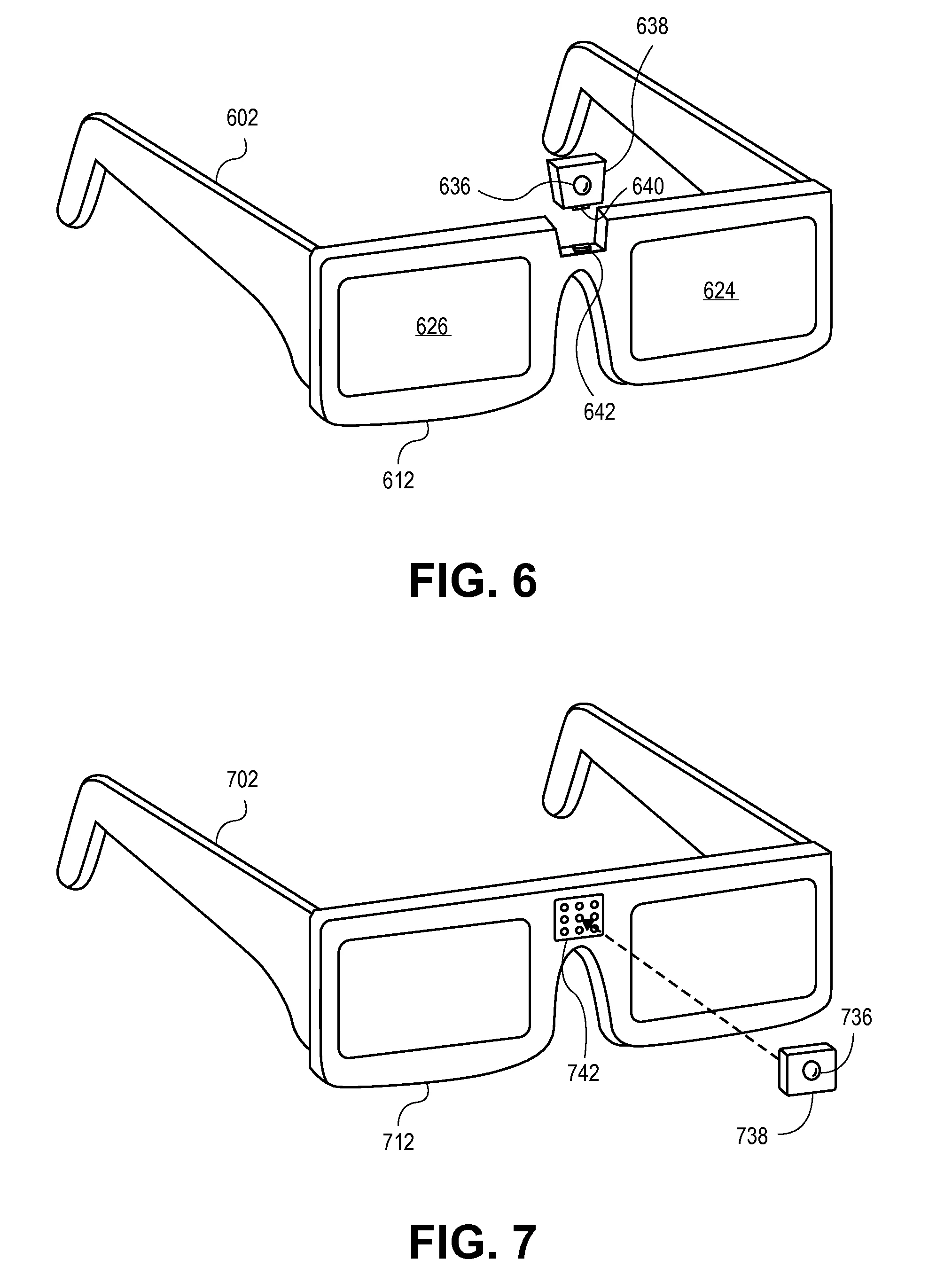 3D glasses with removable receivers