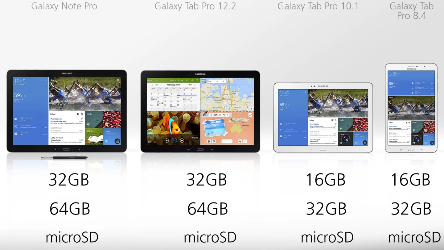 The 12.2-in slates also come in bigger storage tiers