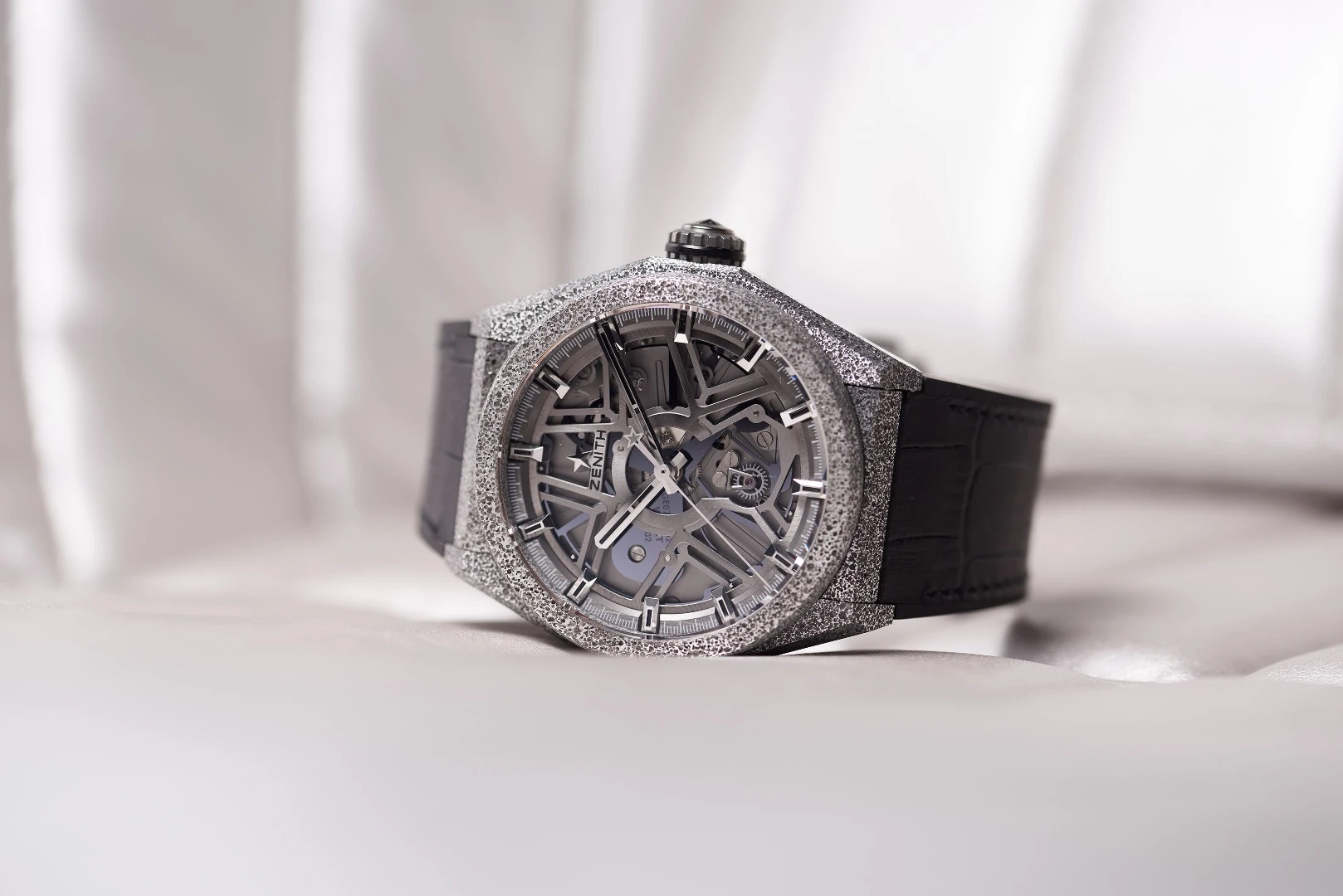 The Zenith Defy Lab is water resistant to 5 ATM