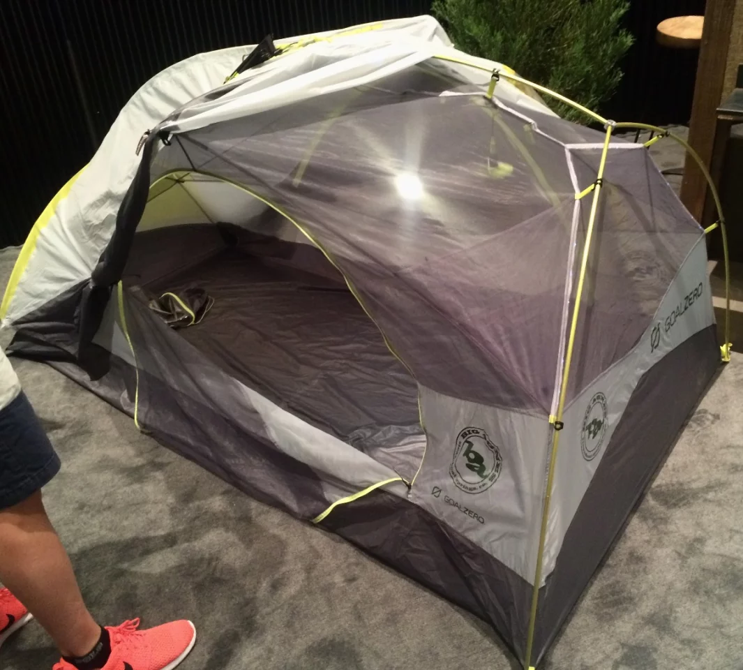 Goal Zero shows the Big Agnes Krumholtz UL2 mtnGLO at Outdoor Retailer 2015