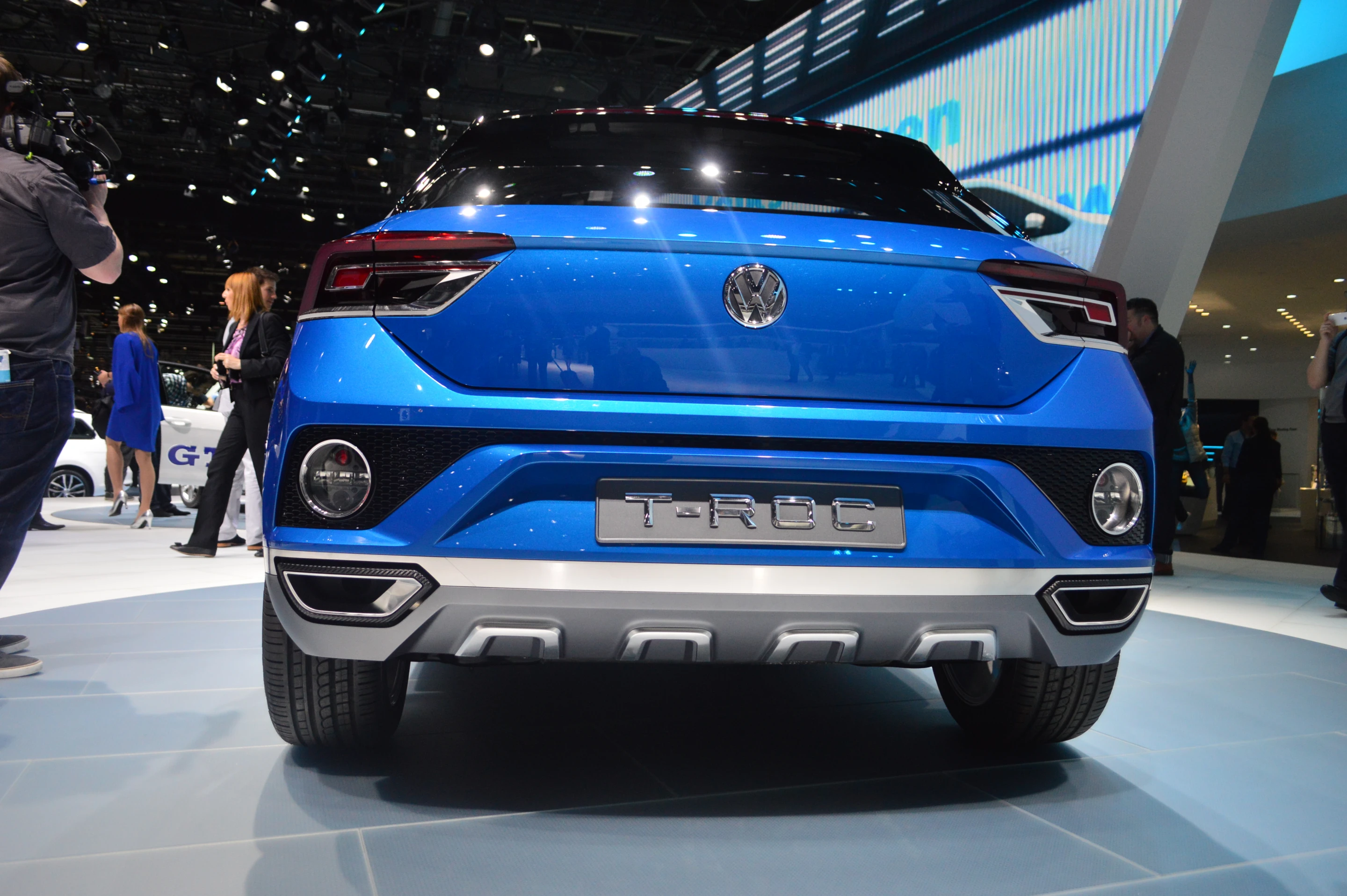 Volkswagen's T-ROC concept SUV, at the Geneva Motor Show